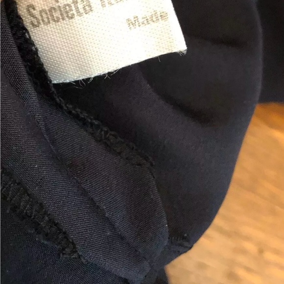 Vintage Valentino Boutique Black Long Sleeve Blouse And Skirt Set Pleated Size 8 - Picture 9 of 11